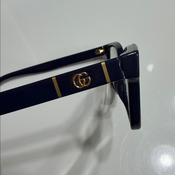 Gucci Women's Navy Blue Eyeglasses - Picture 7 of 10